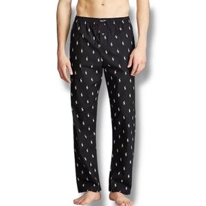 Polo Ralph Lauren Men's Polo Player Pajama Pants Size 4X Black White
